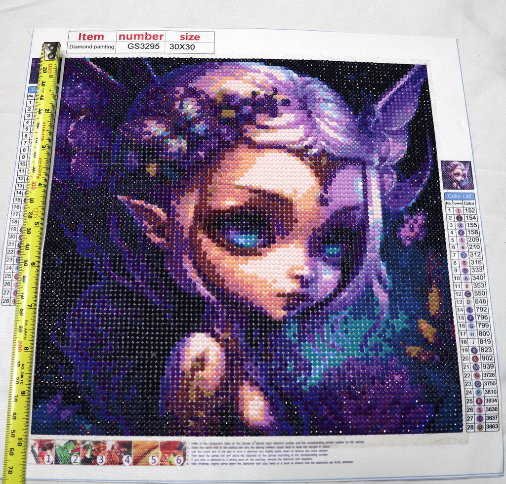 Fantasy Elf Girl Completed Diamond Painting | 30x30cm