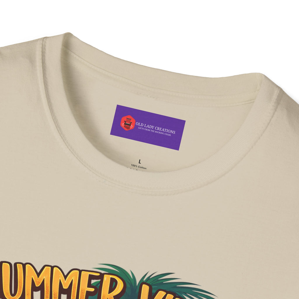 Summer Vibes Unisex Softstyle T-Shirt - Chill Casual Tee, Beachwear, Vacation Outfit, Gift for Her/Him, Trendy Summer Wear