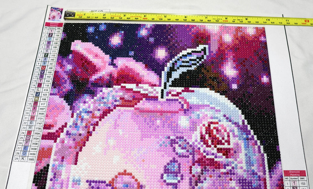 Pink Apple & Rose Completed Diamond Painting | 30x40cm