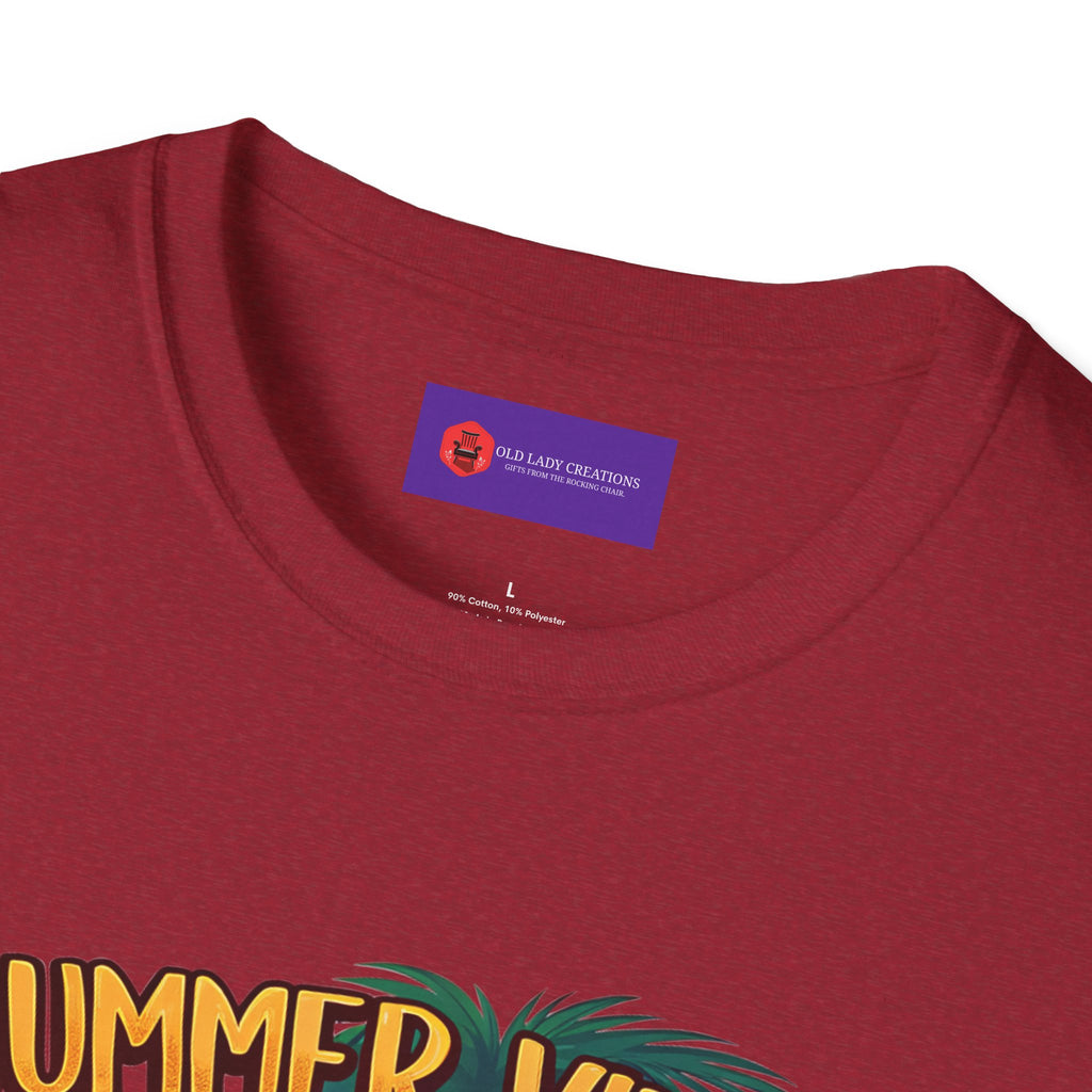 Summer Vibes Unisex Softstyle T-Shirt - Chill Casual Tee, Beachwear, Vacation Outfit, Gift for Her/Him, Trendy Summer Wear