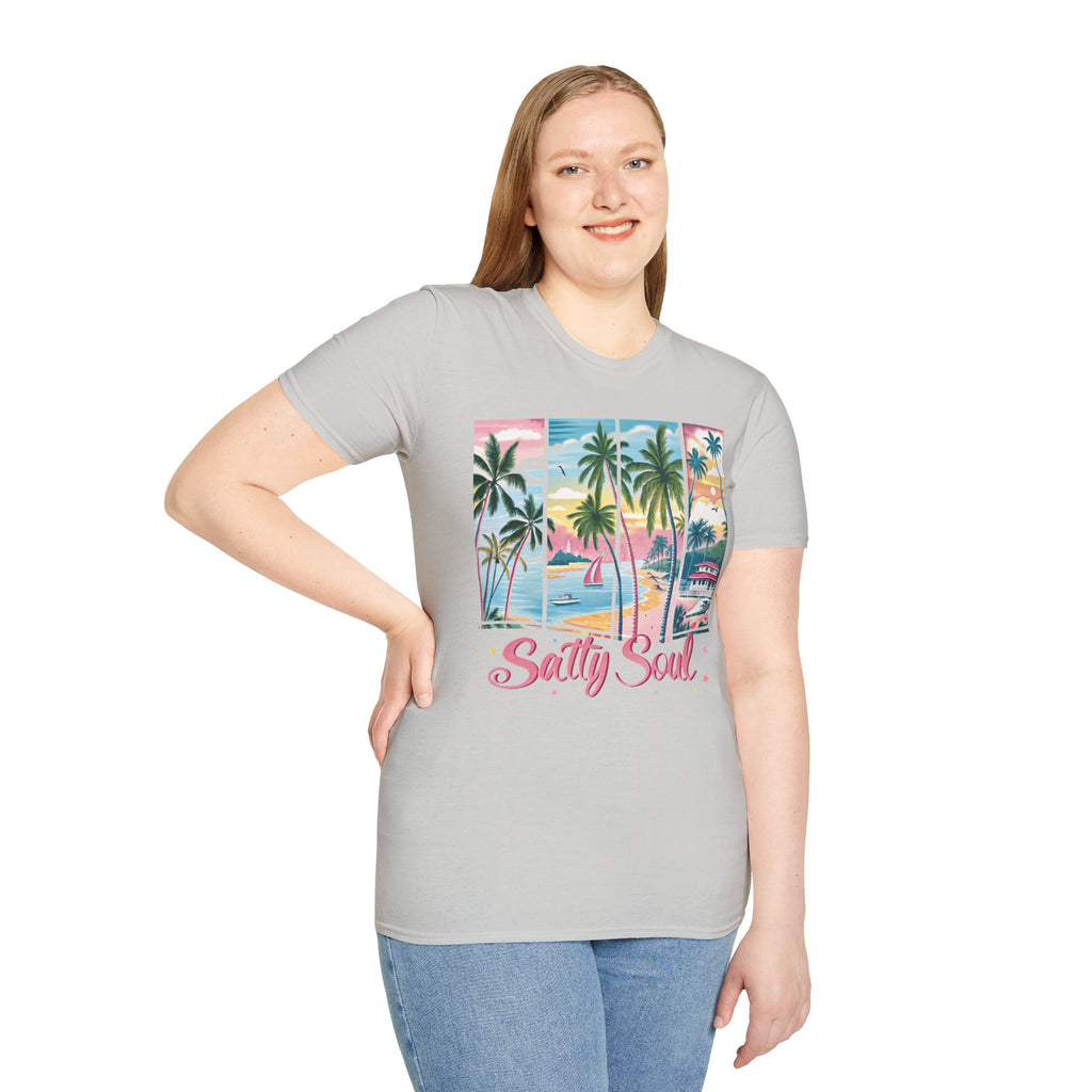 Salty Soul Beach Vibe Unisex T-Shirt | Summer Graphic Tee, Coastal Apparel, Relaxed Fit, Gift for Beach Lovers, [...]