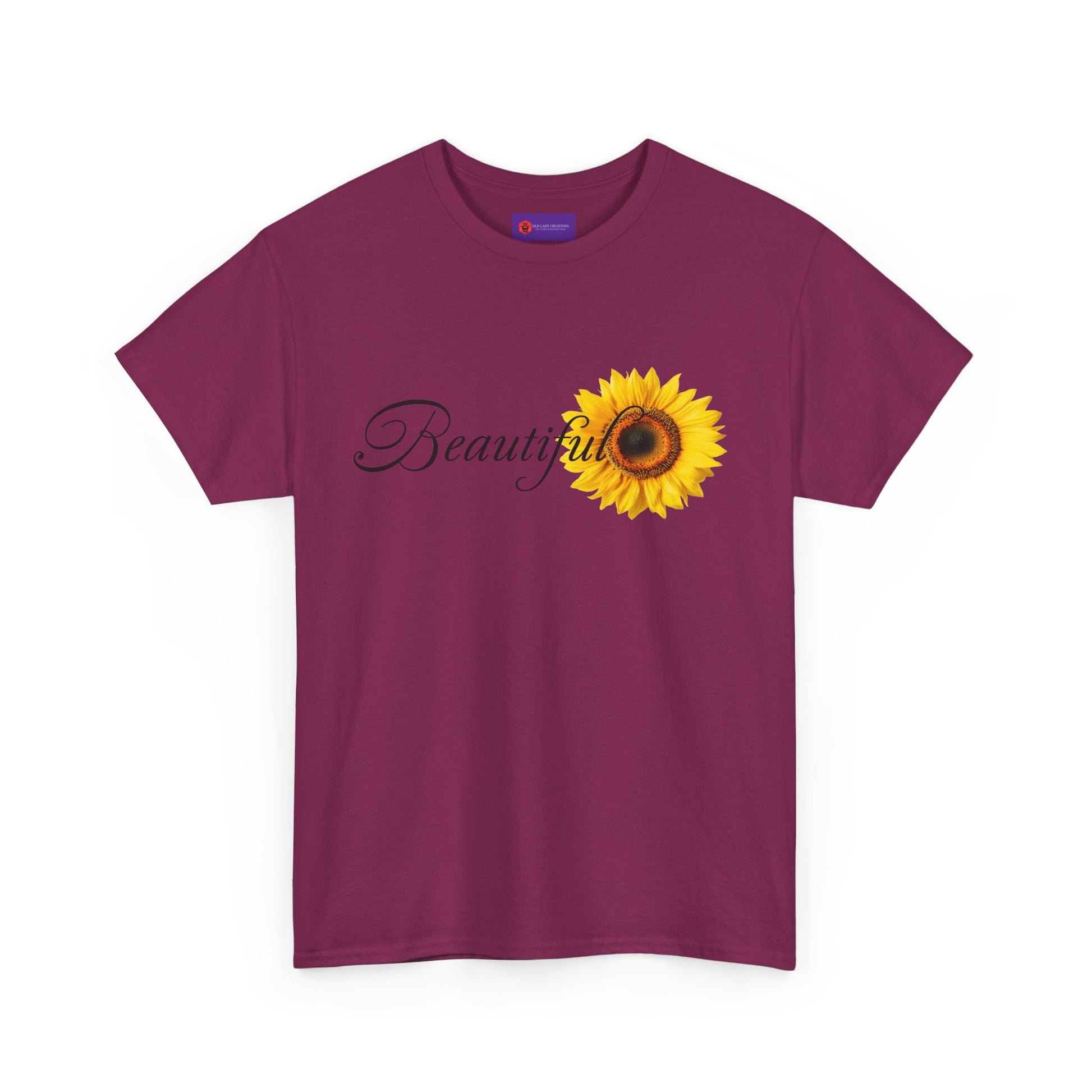 Beautiful Sunflower Unisex Cotton Tee, Nature-Inspired Gift, Casual Outfit, Summer Style, Birthday Gift, Eco-Friendly T-Shirt