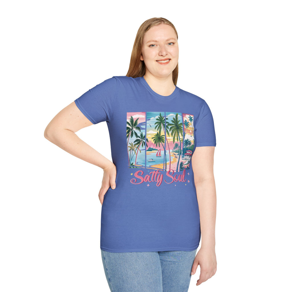 Salty Soul Beach Vibe Unisex T-Shirt | Summer Graphic Tee, Coastal Apparel, Relaxed Fit, Gift for Beach Lovers, [...]