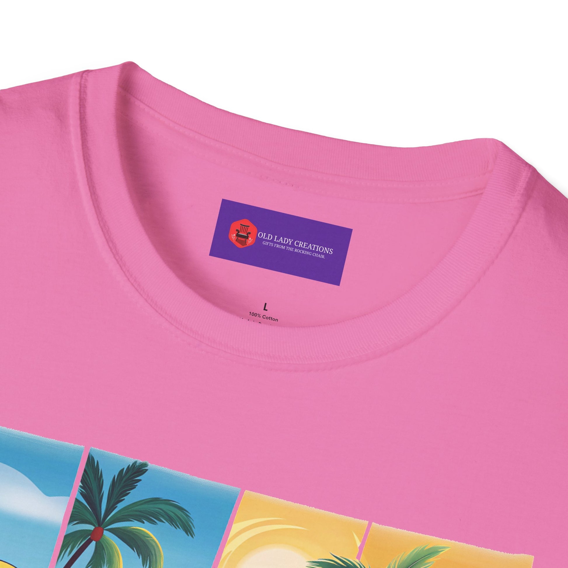 Vibrant Summer Vibes T-Shirt, Beachwear, Sunshine Apparel, Vacation Tee, Casual Summer Outfit, Gift for Beach Lovers