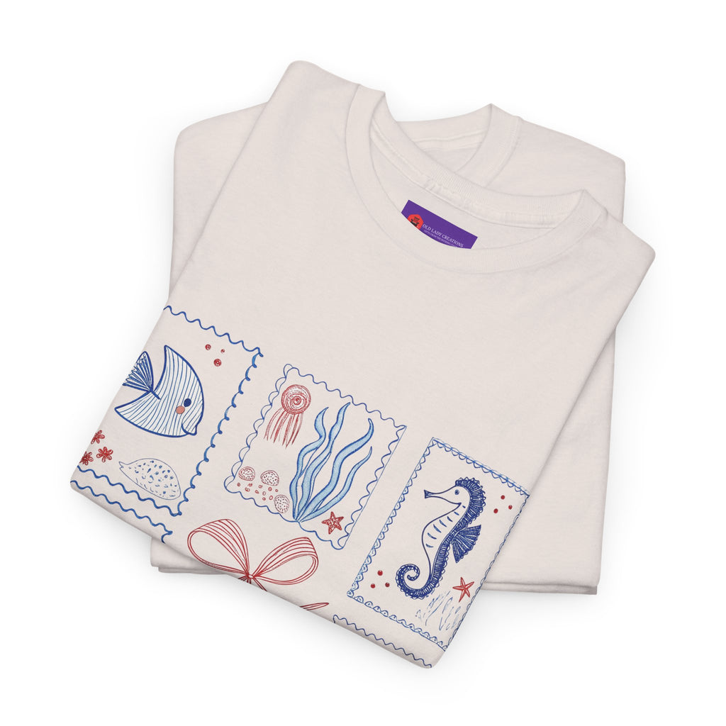 Underwater Adventure Tee - Nautical Art T-Shirt, Sea Life Shirt, Ocean Lover Gift, Beachwear, Marine Style