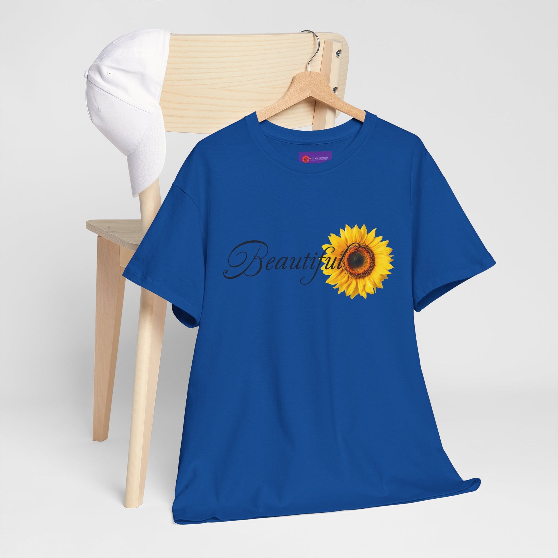Beautiful Sunflower Unisex Cotton Tee, Nature-Inspired Gift, Casual Outfit, Summer Style, Birthday Gift, Eco-Friendly T-Shirt