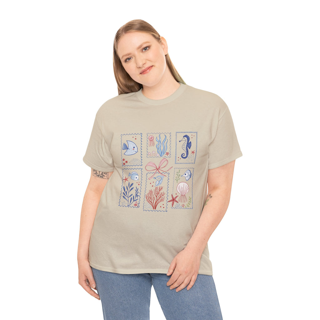 Underwater Adventure Tee - Nautical Art T-Shirt, Sea Life Shirt, Ocean Lover Gift, Beachwear, Marine Style
