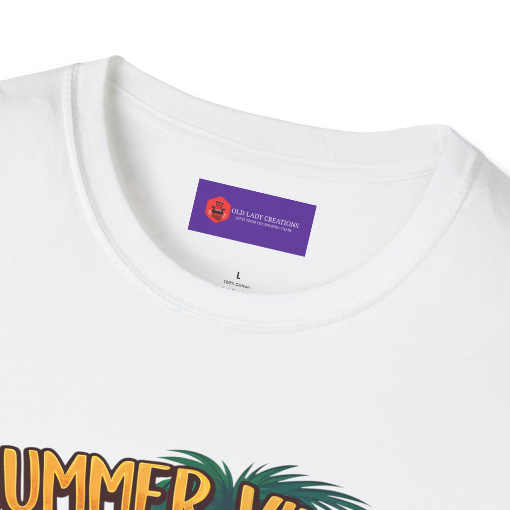 Summer Vibes Unisex Softstyle T-Shirt - Chill Casual Tee, Beachwear, Vacation Outfit, Gift for Her/Him, Trendy Summer Wear