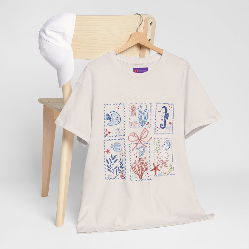 Underwater Adventure Tee - Nautical Art T-Shirt, Sea Life Shirt, Ocean Lover Gift, Beachwear, Marine Style