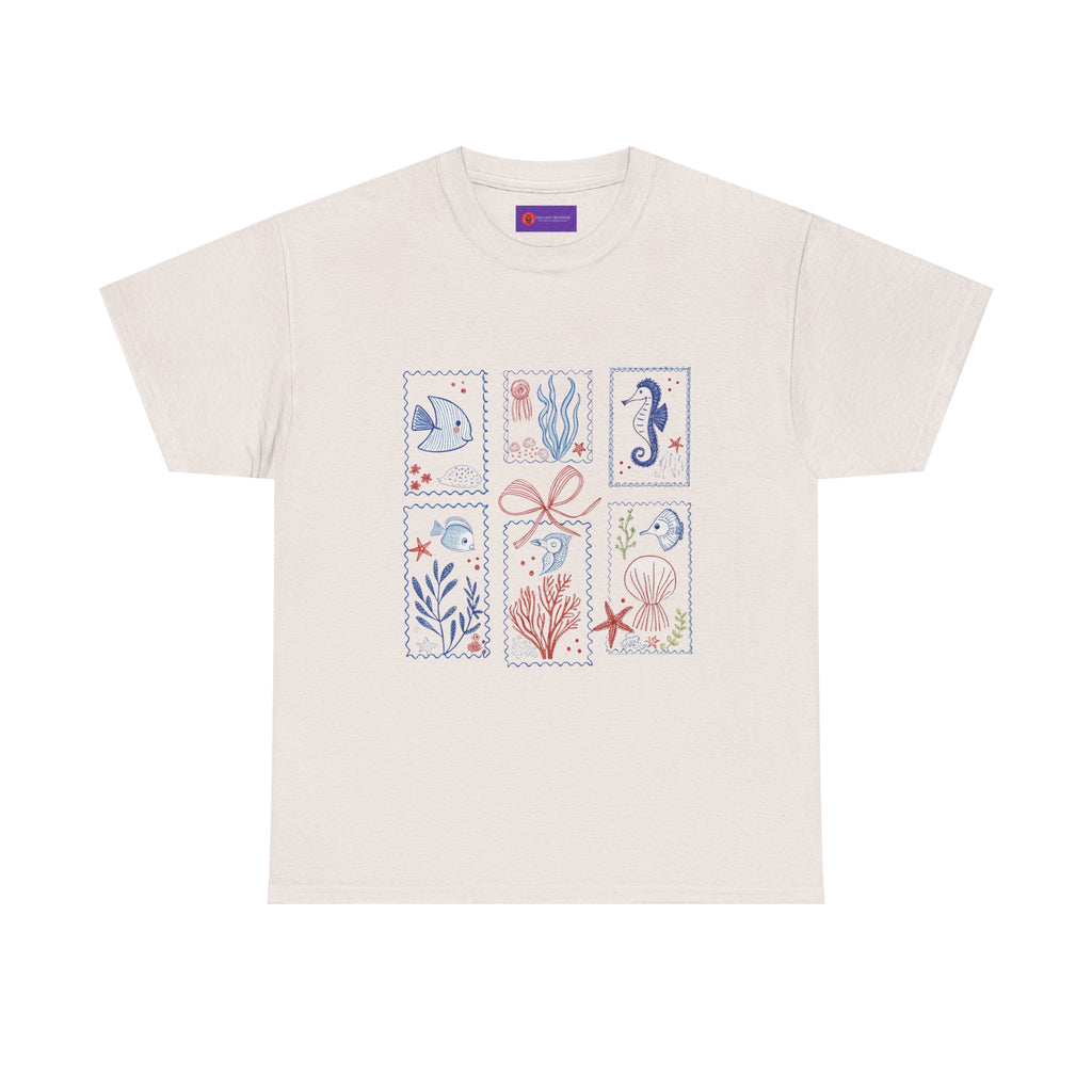 Underwater Adventure Tee - Nautical Art T-Shirt, Sea Life Shirt, Ocean Lover Gift, Beachwear, Marine Style
