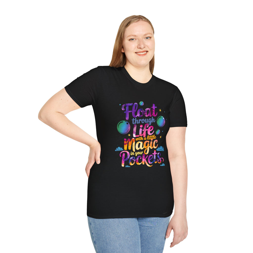 Magic Pockets T-Shirt, Unisex Softstyle Tee, Fun Graphic Shirt, Cute Gift Idea, Casual Wear, Everyday Style