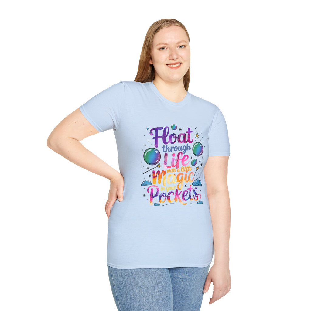Magic Pockets T-Shirt, Unisex Softstyle Tee, Fun Graphic Shirt, Cute Gift Idea, Casual Wear, Everyday Style