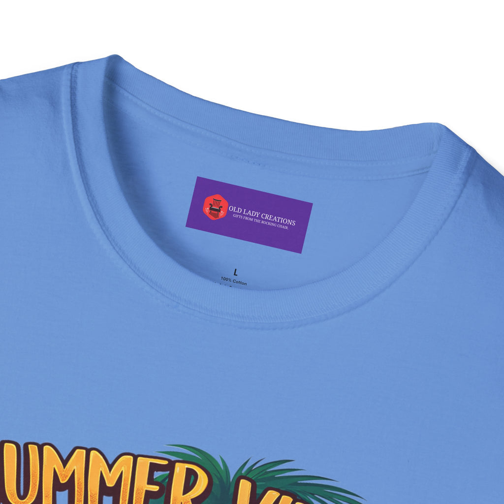 Summer Vibes Unisex Softstyle T-Shirt - Chill Casual Tee, Beachwear, Vacation Outfit, Gift for Her/Him, Trendy Summer Wear