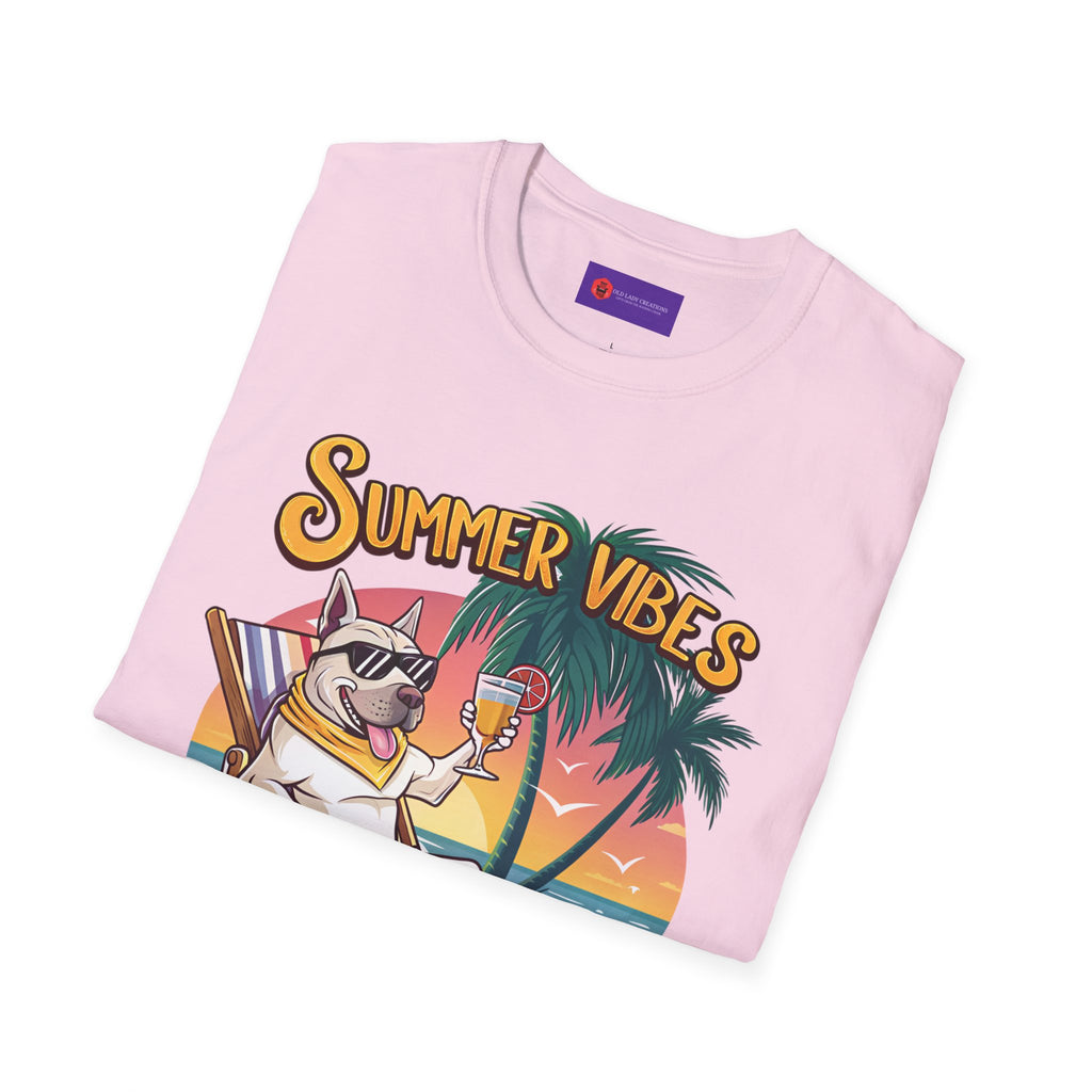 Summer Vibes Unisex Softstyle T-Shirt - Chill Casual Tee, Beachwear, Vacation Outfit, Gift for Her/Him, Trendy Summer Wear