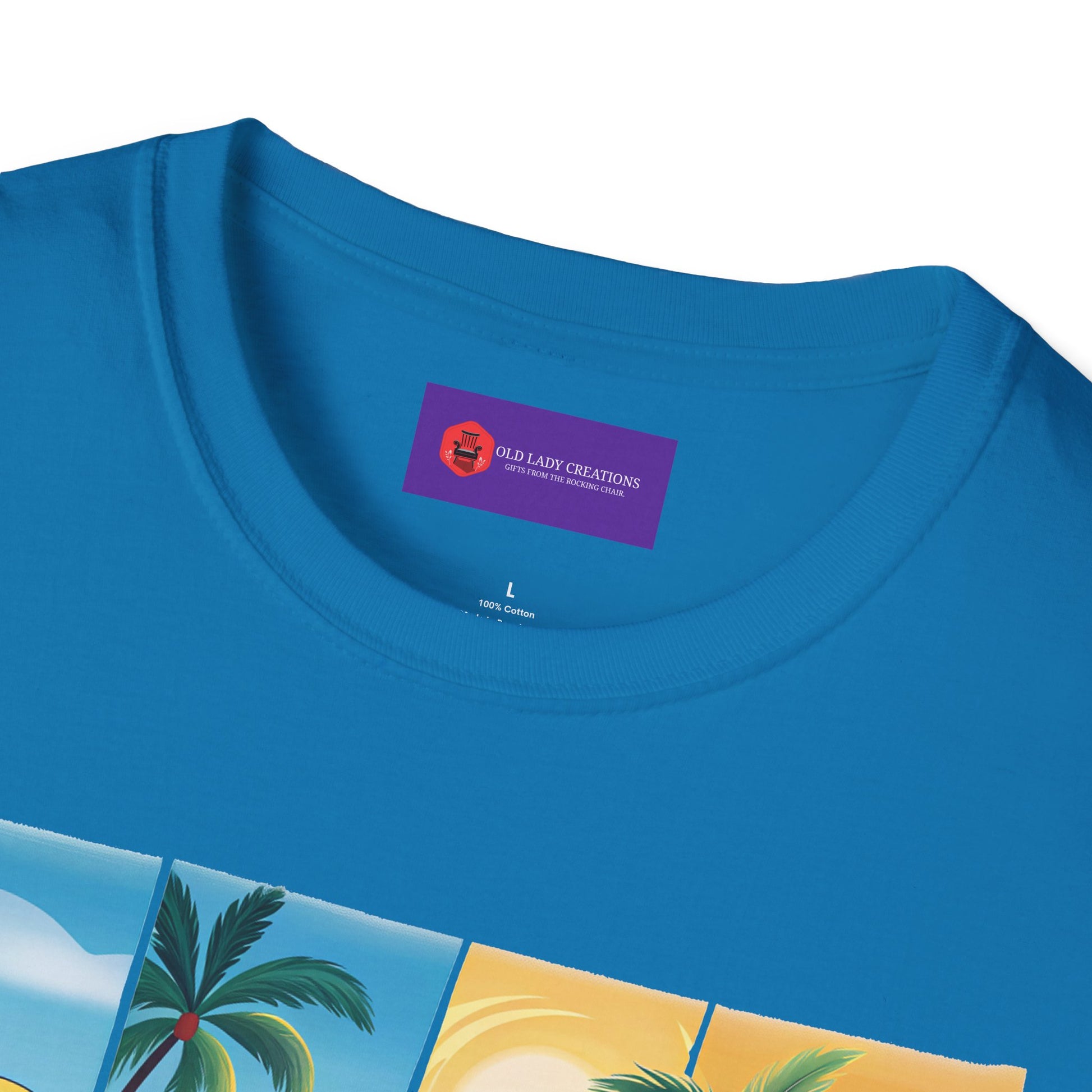 Vibrant Summer Vibes T-Shirt, Beachwear, Sunshine Apparel, Vacation Tee, Casual Summer Outfit, Gift for Beach Lovers