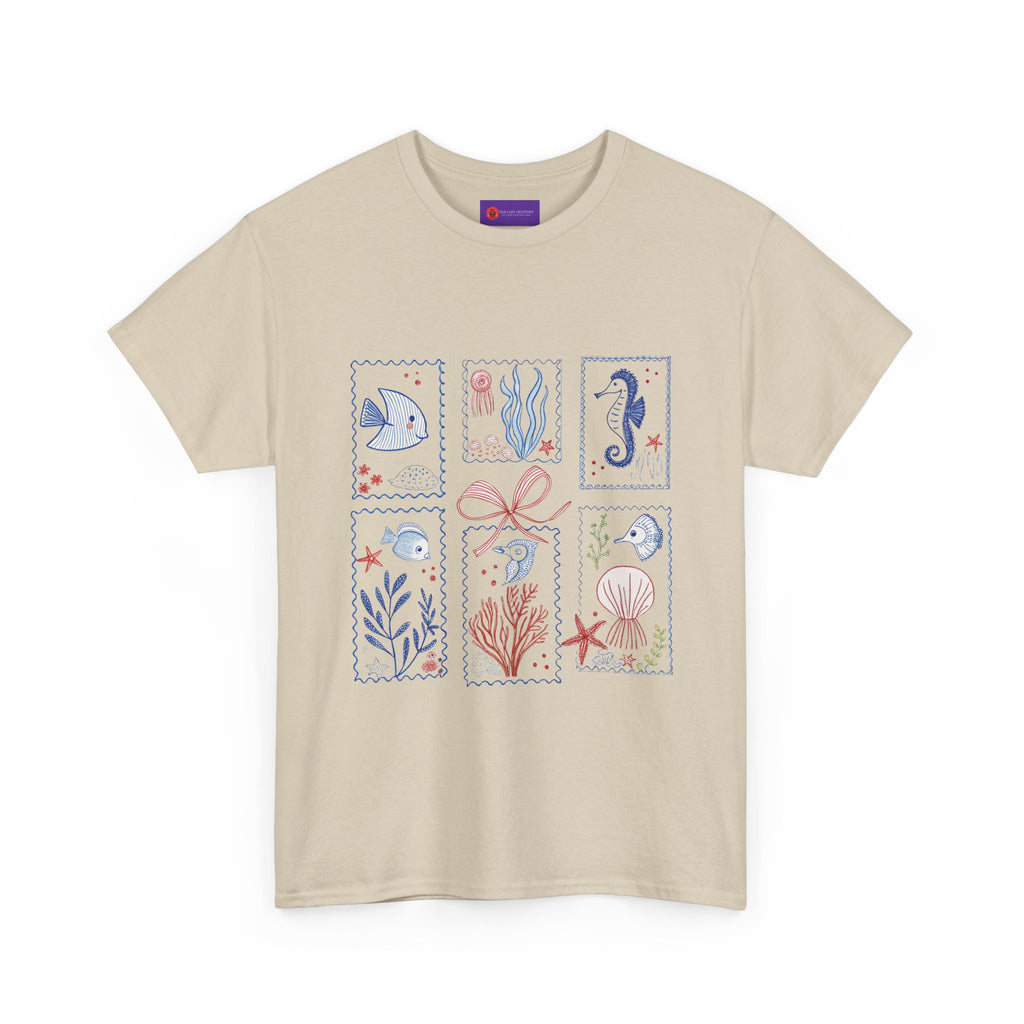 Underwater Adventure Tee - Nautical Art T-Shirt, Sea Life Shirt, Ocean Lover Gift, Beachwear, Marine Style