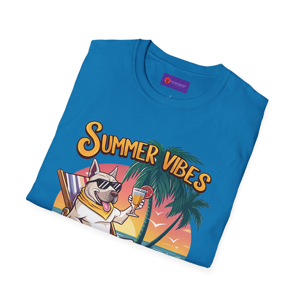 Summer Vibes Unisex Softstyle T-Shirt - Chill Casual Tee, Beachwear, Vacation Outfit, Gift for Her/Him, Trendy Summer Wear