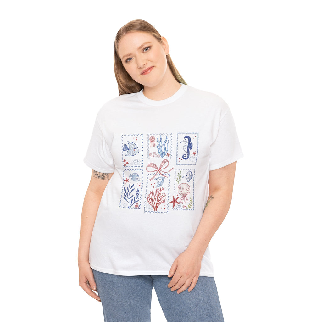 Underwater Adventure Tee - Nautical Art T-Shirt, Sea Life Shirt, Ocean Lover Gift, Beachwear, Marine Style