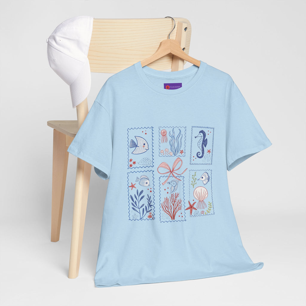 Underwater Adventure Tee - Nautical Art T-Shirt, Sea Life Shirt, Ocean Lover Gift, Beachwear, Marine Style