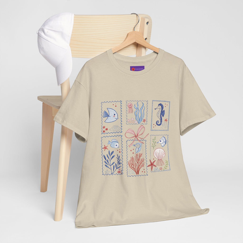 Underwater Adventure Tee - Nautical Art T-Shirt, Sea Life Shirt, Ocean Lover Gift, Beachwear, Marine Style