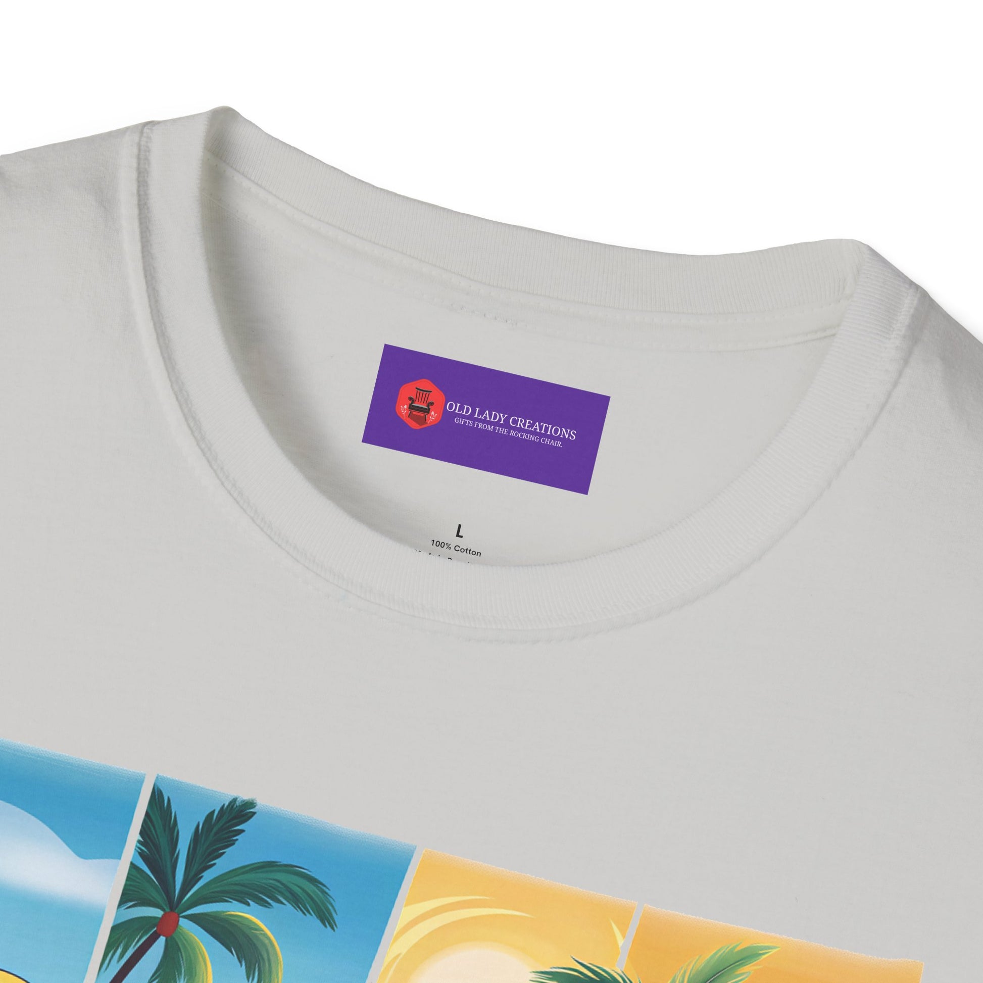 Vibrant Summer Vibes T-Shirt, Beachwear, Sunshine Apparel, Vacation Tee, Casual Summer Outfit, Gift for Beach Lovers