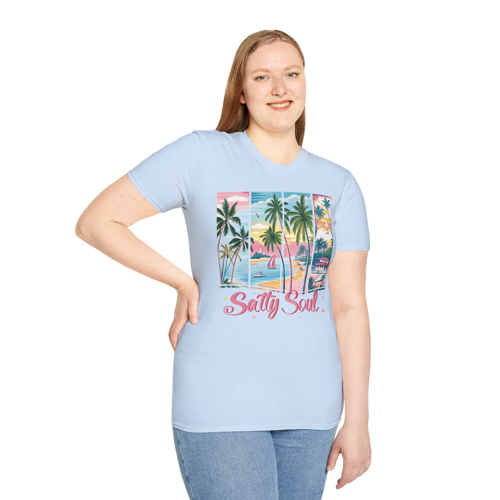 Salty Soul Beach Vibe Unisex T-Shirt | Summer Graphic Tee, Coastal Apparel, Relaxed Fit, Gift for Beach Lovers, [...]