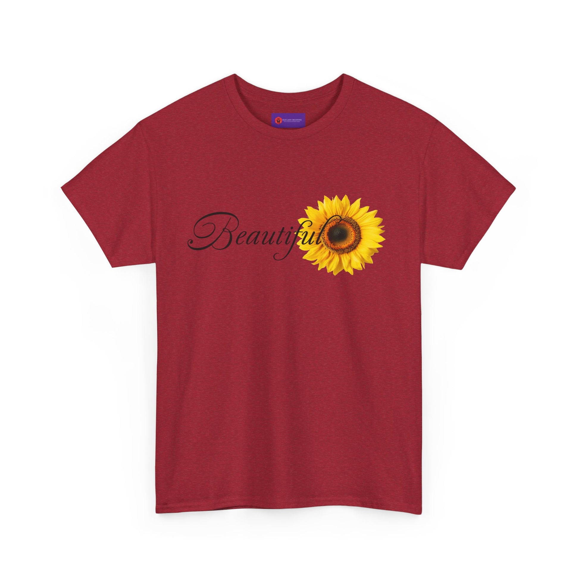 Beautiful Sunflower Unisex Cotton Tee, Nature-Inspired Gift, Casual Outfit, Summer Style, Birthday Gift, Eco-Friendly T-Shirt