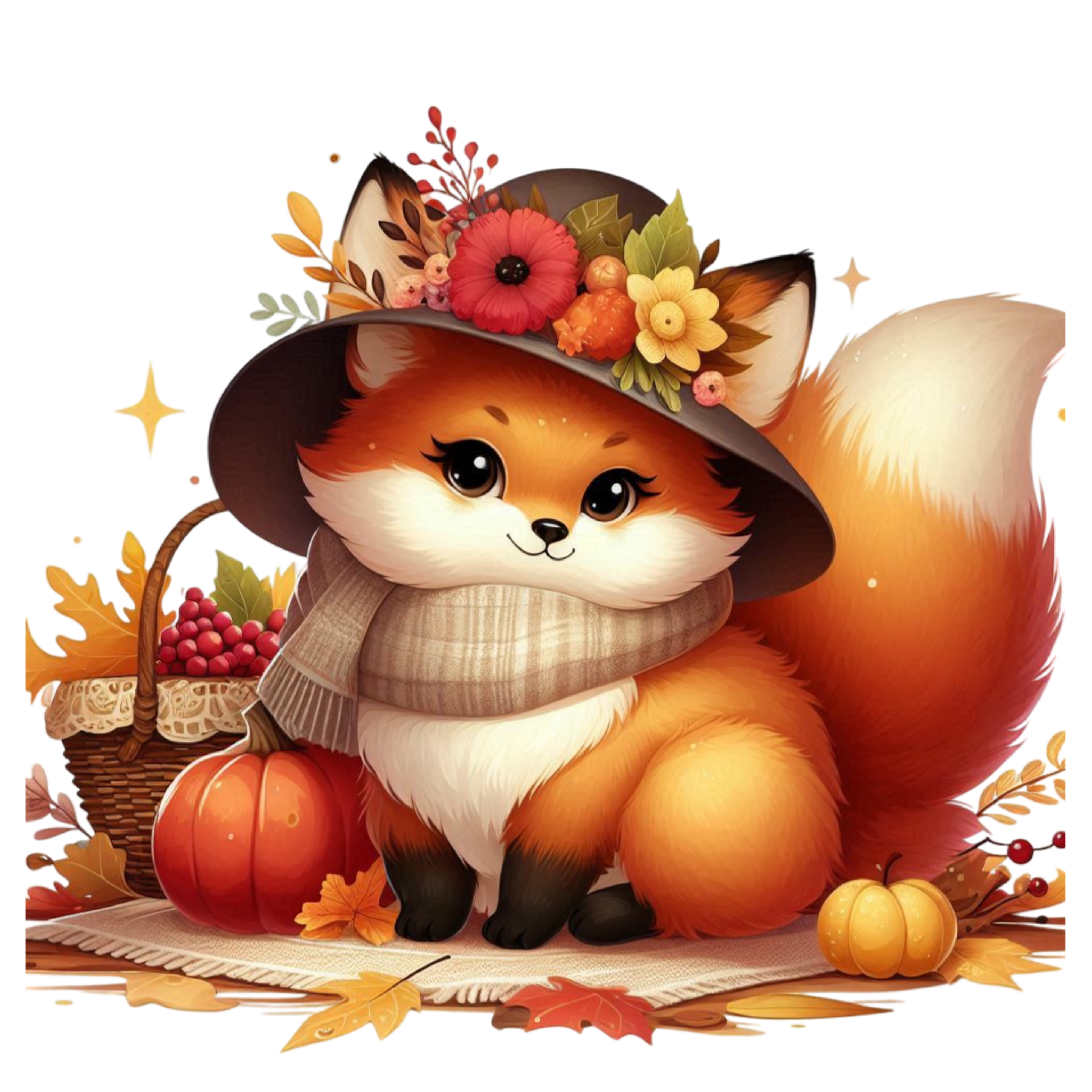 Autumn Fox Tea Towel, Fall Kitchen Decor, Rustic Home Textile, Gift for Fox Lovers, Thanksgiving Tableware, Seasonal Kitchen Accessory