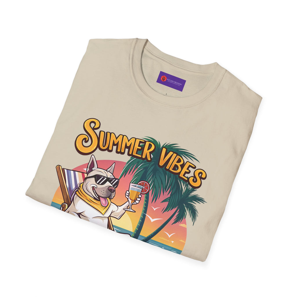 Summer Vibes Unisex Softstyle T-Shirt - Chill Casual Tee, Beachwear, Vacation Outfit, Gift for Her/Him, Trendy Summer Wear