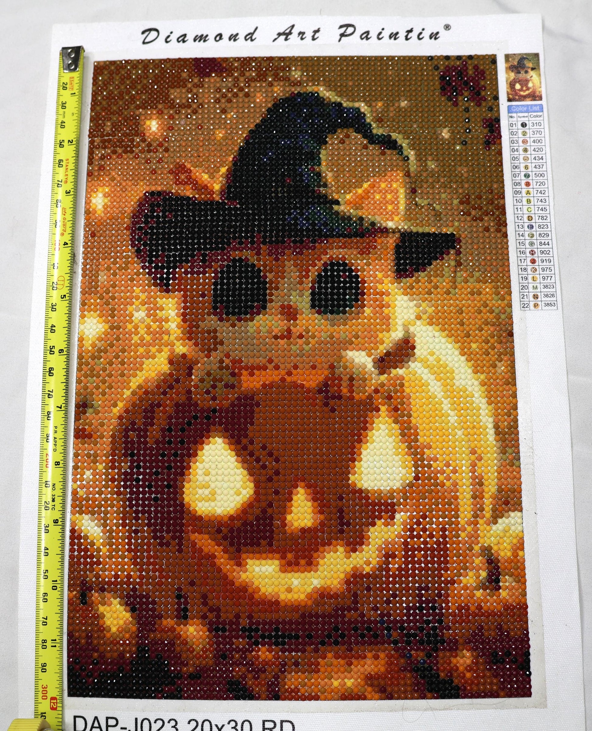 Adorable Halloween Cat Completed Diamond Painting | 20x30cm