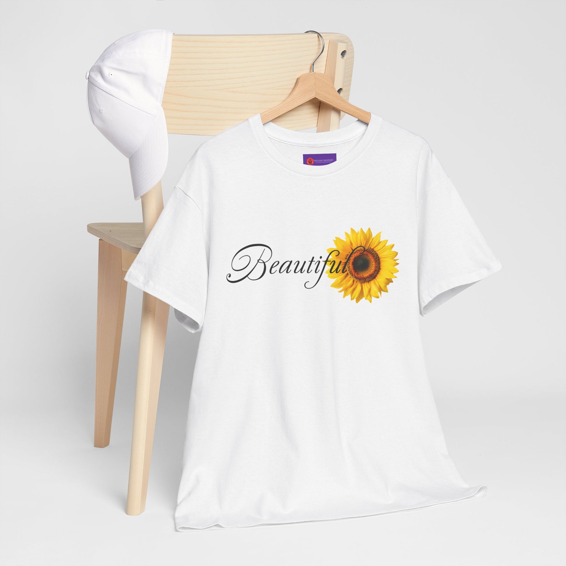 Beautiful Sunflower Unisex Cotton Tee, Nature-Inspired Gift, Casual Outfit, Summer Style, Birthday Gift, Eco-Friendly T-Shirt