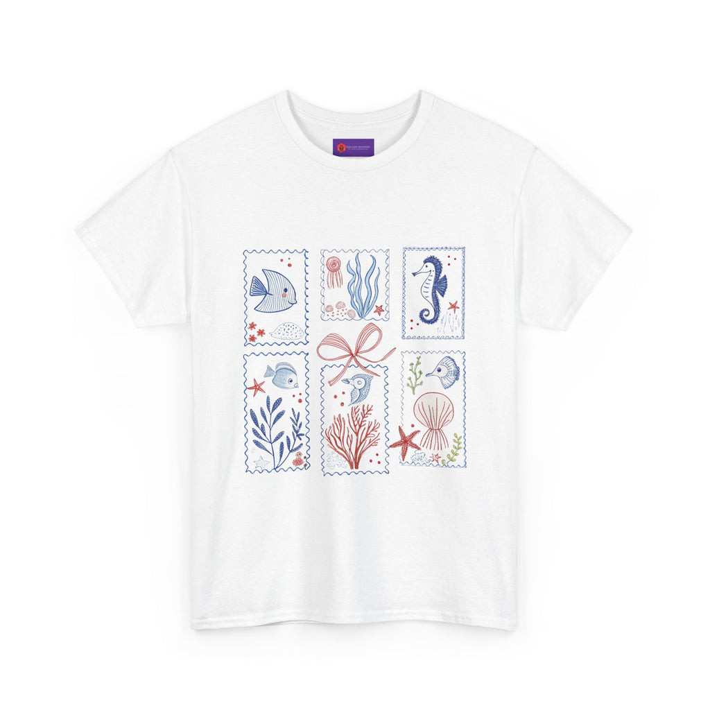 Underwater Adventure Tee - Nautical Art T-Shirt, Sea Life Shirt, Ocean Lover Gift, Beachwear, Marine Style