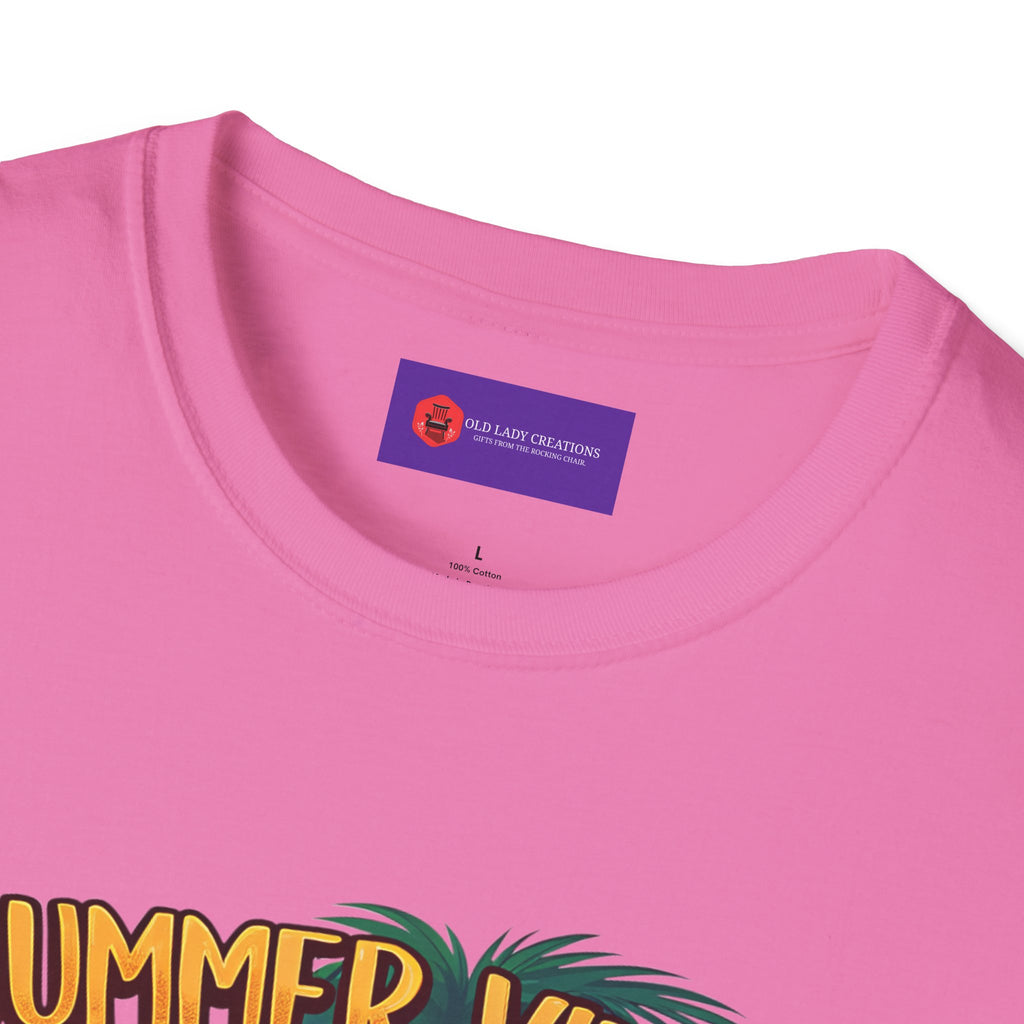 Summer Vibes Unisex Softstyle T-Shirt - Chill Casual Tee, Beachwear, Vacation Outfit, Gift for Her/Him, Trendy Summer Wear