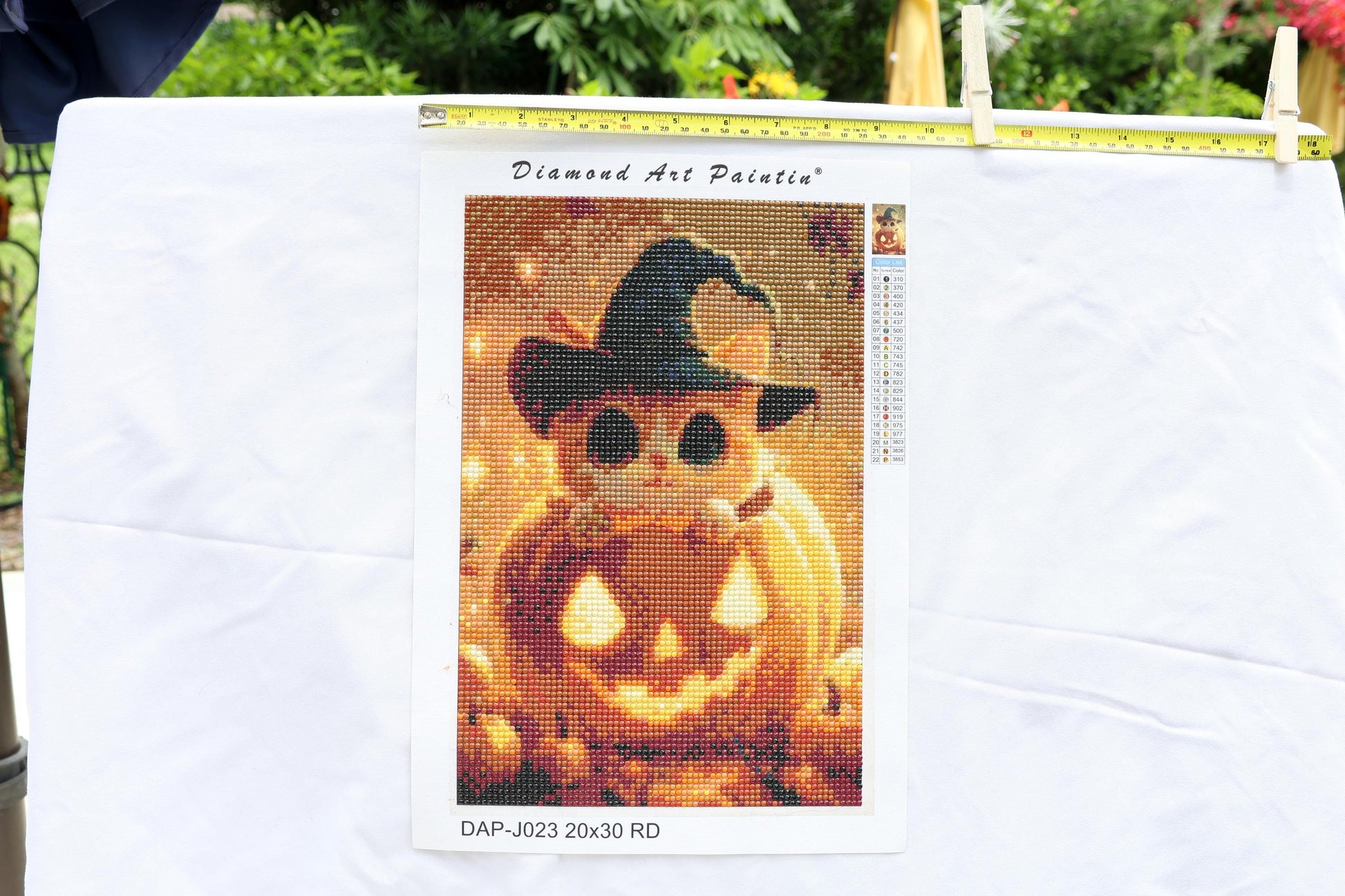 Adorable Halloween Cat Completed Diamond Painting | 20x30cm
