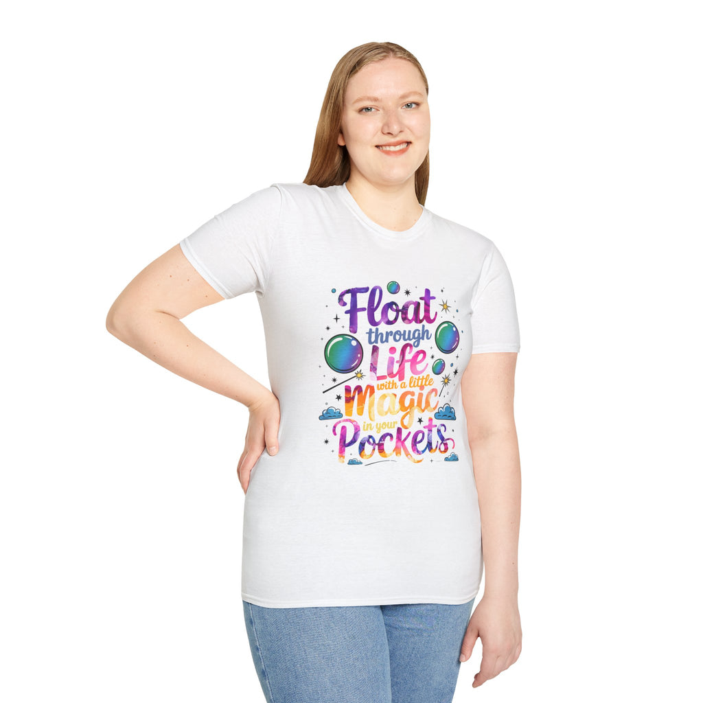 Magic Pockets T-Shirt, Unisex Softstyle Tee, Fun Graphic Shirt, Cute Gift Idea, Casual Wear, Everyday Style