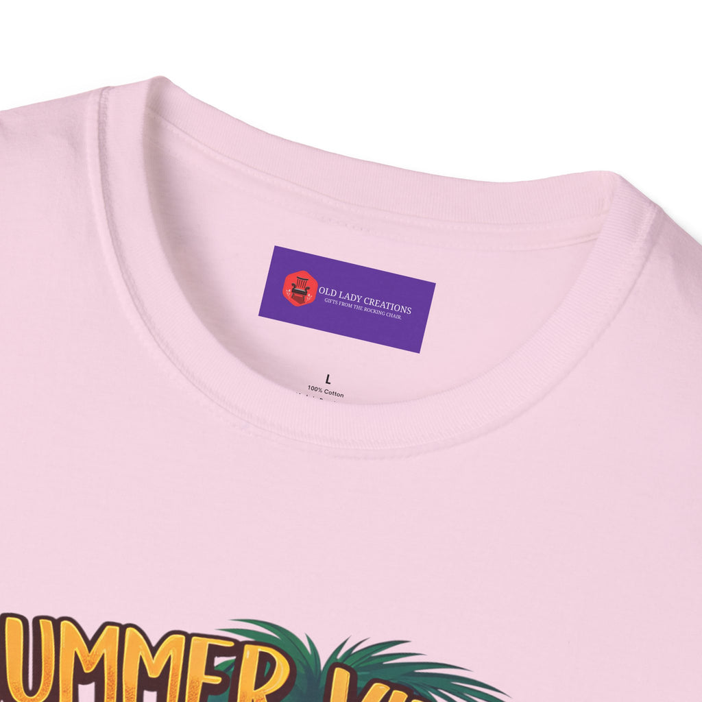 Summer Vibes Unisex Softstyle T-Shirt - Chill Casual Tee, Beachwear, Vacation Outfit, Gift for Her/Him, Trendy Summer Wear