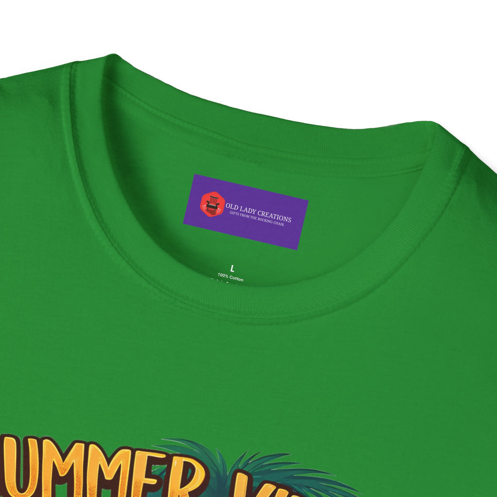 Summer Vibes Unisex Softstyle T-Shirt - Chill Casual Tee, Beachwear, Vacation Outfit, Gift for Her/Him, Trendy Summer Wear