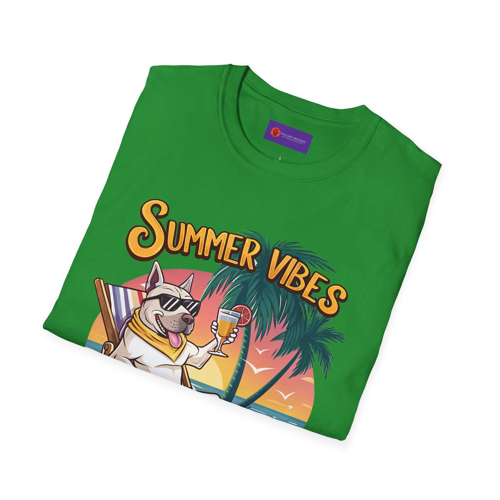 Summer Vibes Unisex Softstyle T-Shirt - Chill Casual Tee, Beachwear, Vacation Outfit, Gift for Her/Him, Trendy Summer Wear