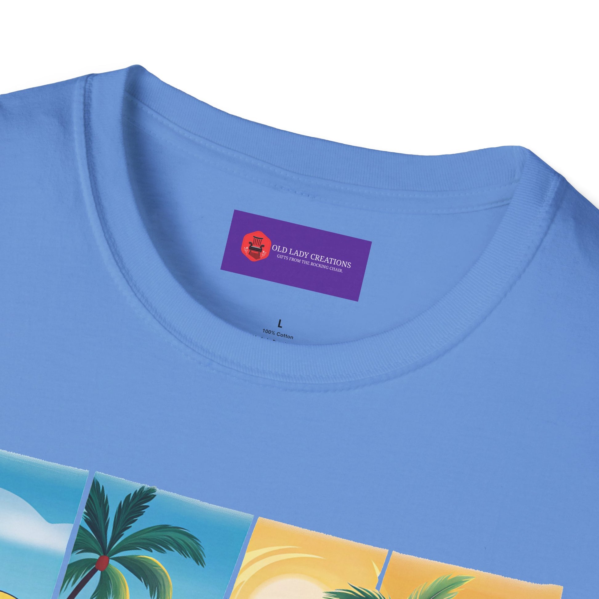 Vibrant Summer Vibes T-Shirt, Beachwear, Sunshine Apparel, Vacation Tee, Casual Summer Outfit, Gift for Beach Lovers