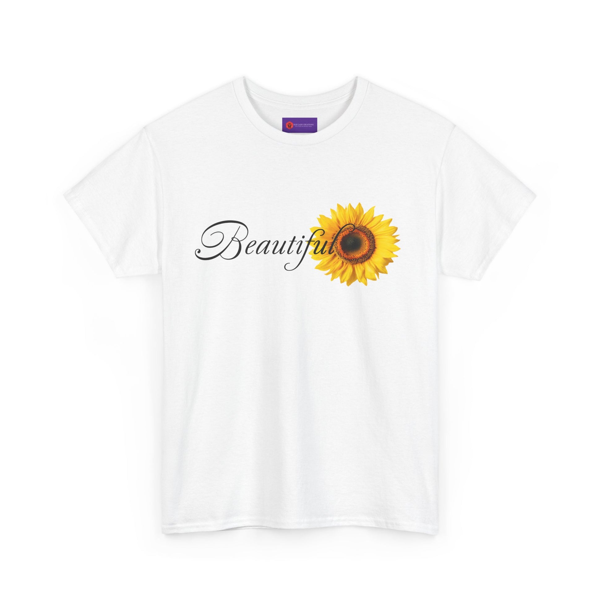Beautiful Sunflower Unisex Cotton Tee, Nature-Inspired Gift, Casual Outfit, Summer Style, Birthday Gift, Eco-Friendly T-Shirt