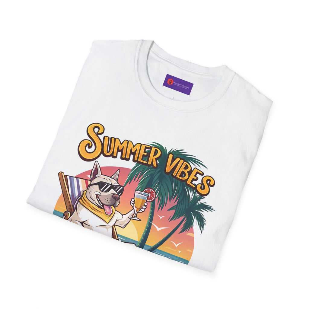 Summer Vibes Unisex Softstyle T-Shirt - Chill Casual Tee, Beachwear, Vacation Outfit, Gift for Her/Him, Trendy Summer Wear