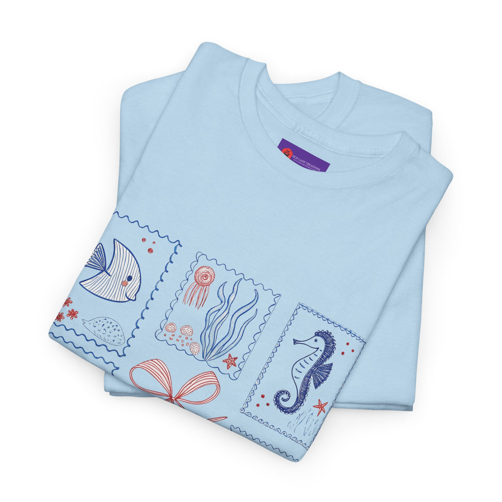 Underwater Adventure Tee - Nautical Art T-Shirt, Sea Life Shirt, Ocean Lover Gift, Beachwear, Marine Style