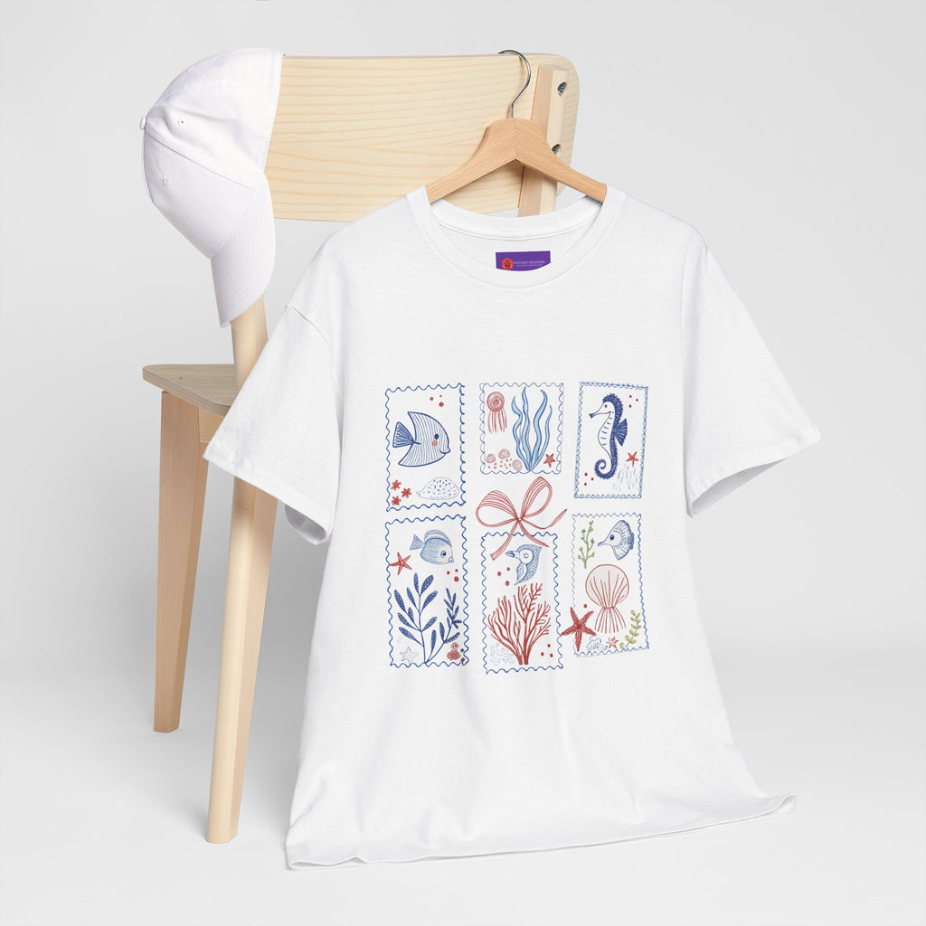 Underwater Adventure Tee - Nautical Art T-Shirt, Sea Life Shirt, Ocean Lover Gift, Beachwear, Marine Style