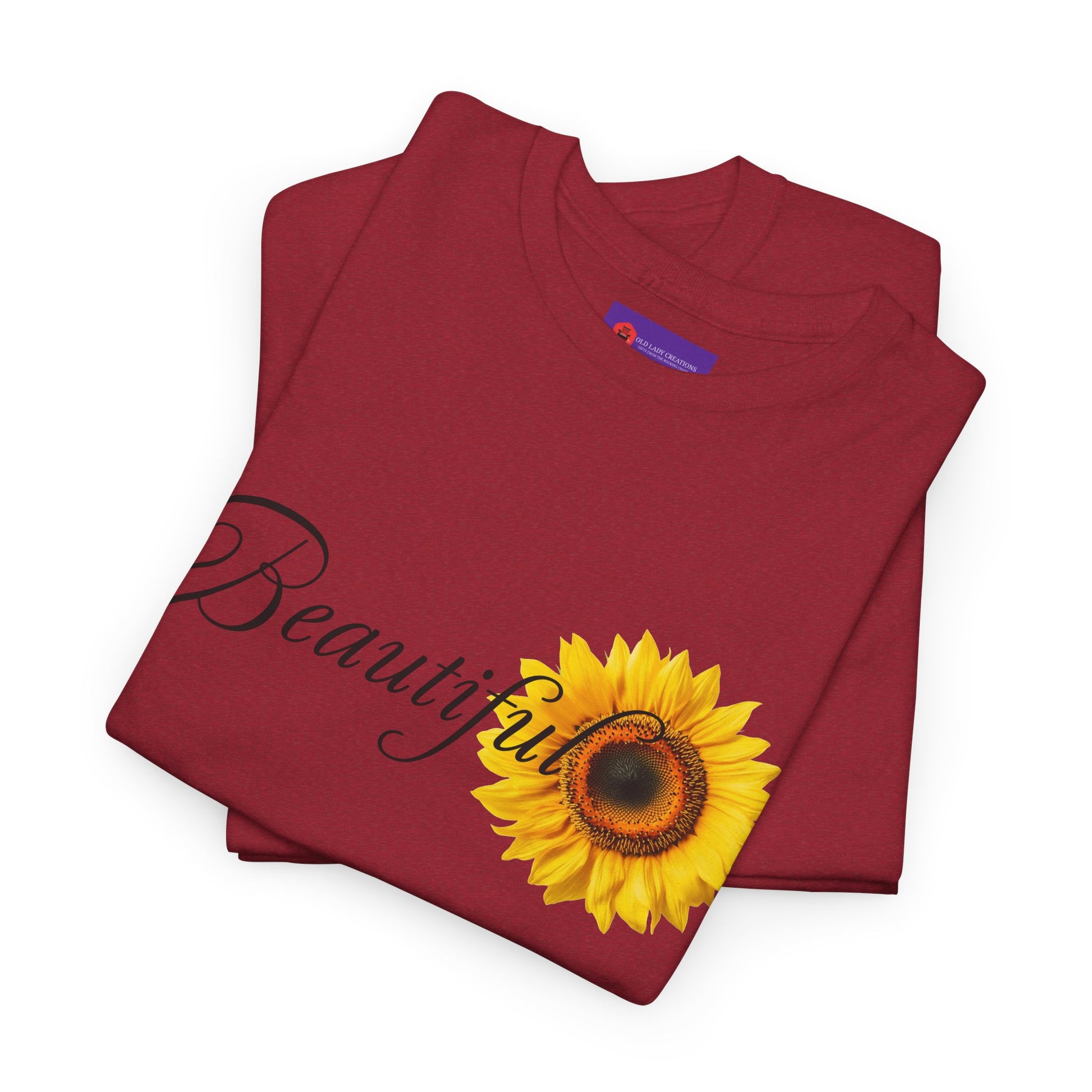 Beautiful Sunflower Unisex Cotton Tee, Nature-Inspired Gift, Casual Outfit, Summer Style, Birthday Gift, Eco-Friendly T-Shirt