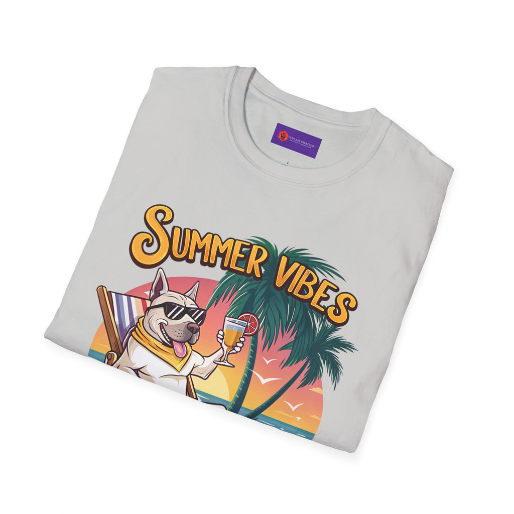 Summer Vibes Unisex Softstyle T-Shirt - Chill Casual Tee, Beachwear, Vacation Outfit, Gift for Her/Him, Trendy Summer Wear