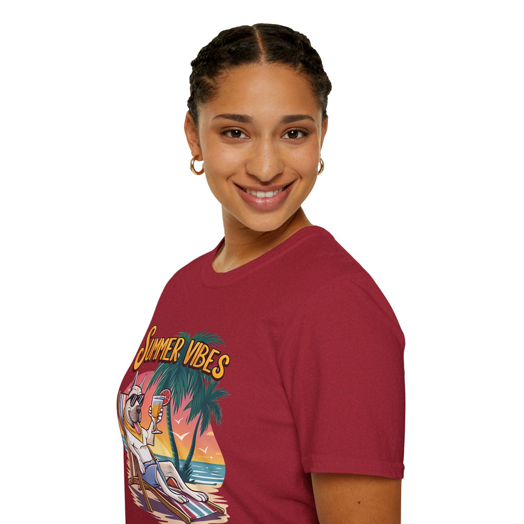 Summer Vibes Unisex Softstyle T-Shirt - Chill Casual Tee, Beachwear, Vacation Outfit, Gift for Her/Him, Trendy Summer Wear