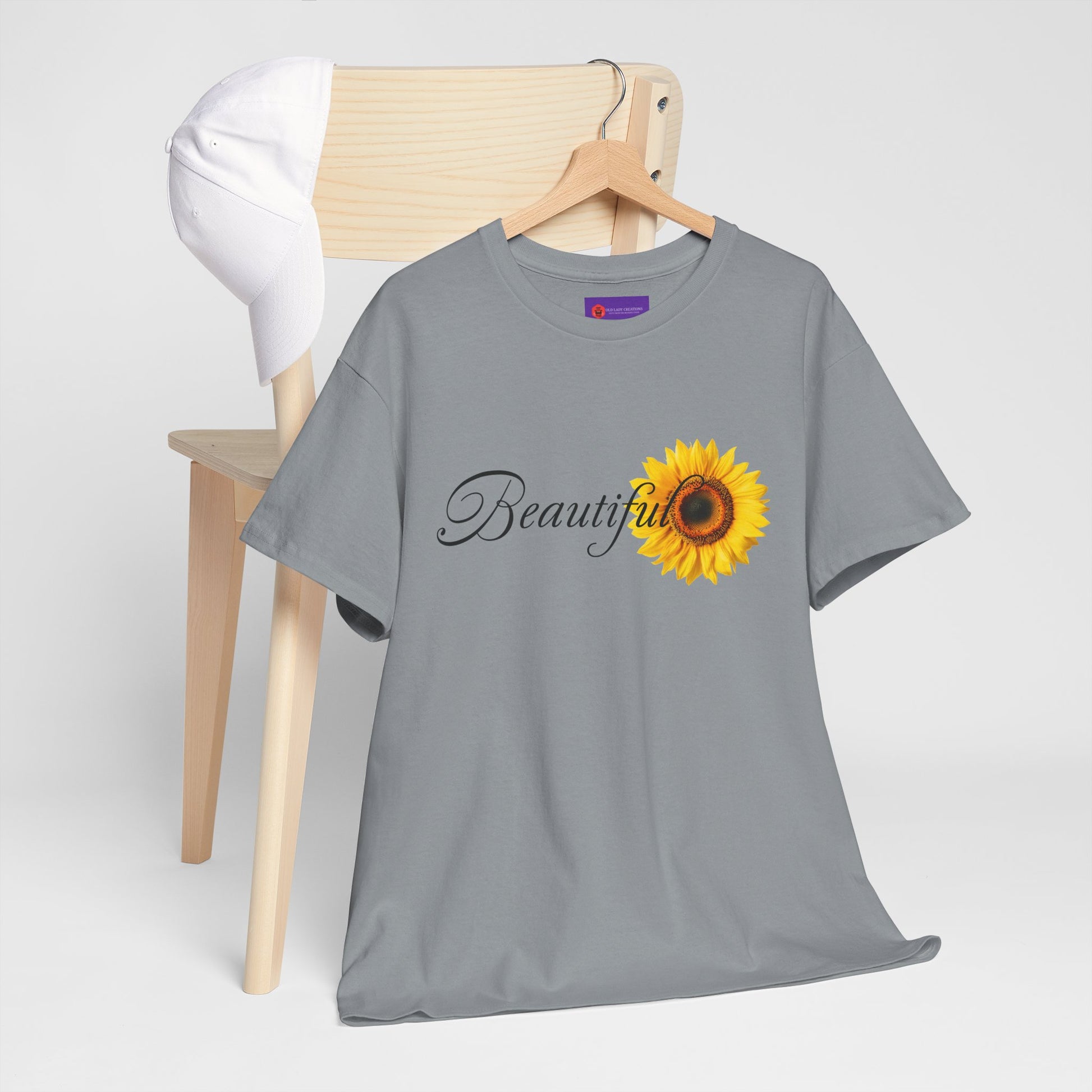 Beautiful Sunflower Unisex Cotton Tee, Nature-Inspired Gift, Casual Outfit, Summer Style, Birthday Gift, Eco-Friendly T-Shirt