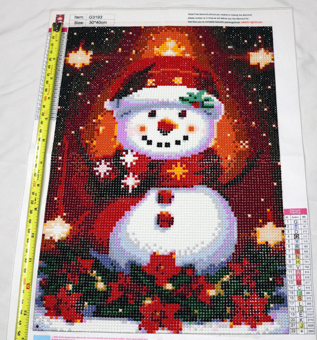Christmas Snowman Competed Diamond Painting | 30x40cm