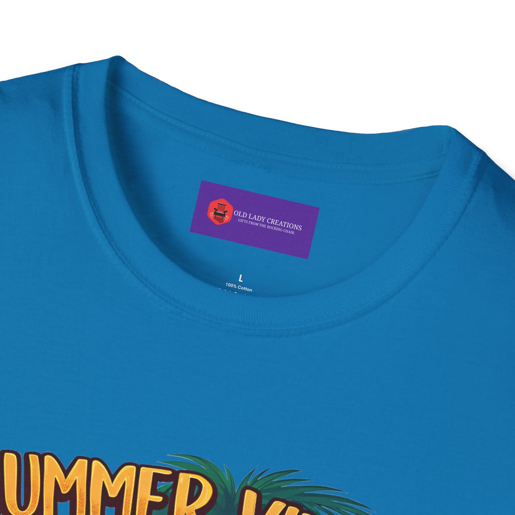 Summer Vibes Unisex Softstyle T-Shirt - Chill Casual Tee, Beachwear, Vacation Outfit, Gift for Her/Him, Trendy Summer Wear
