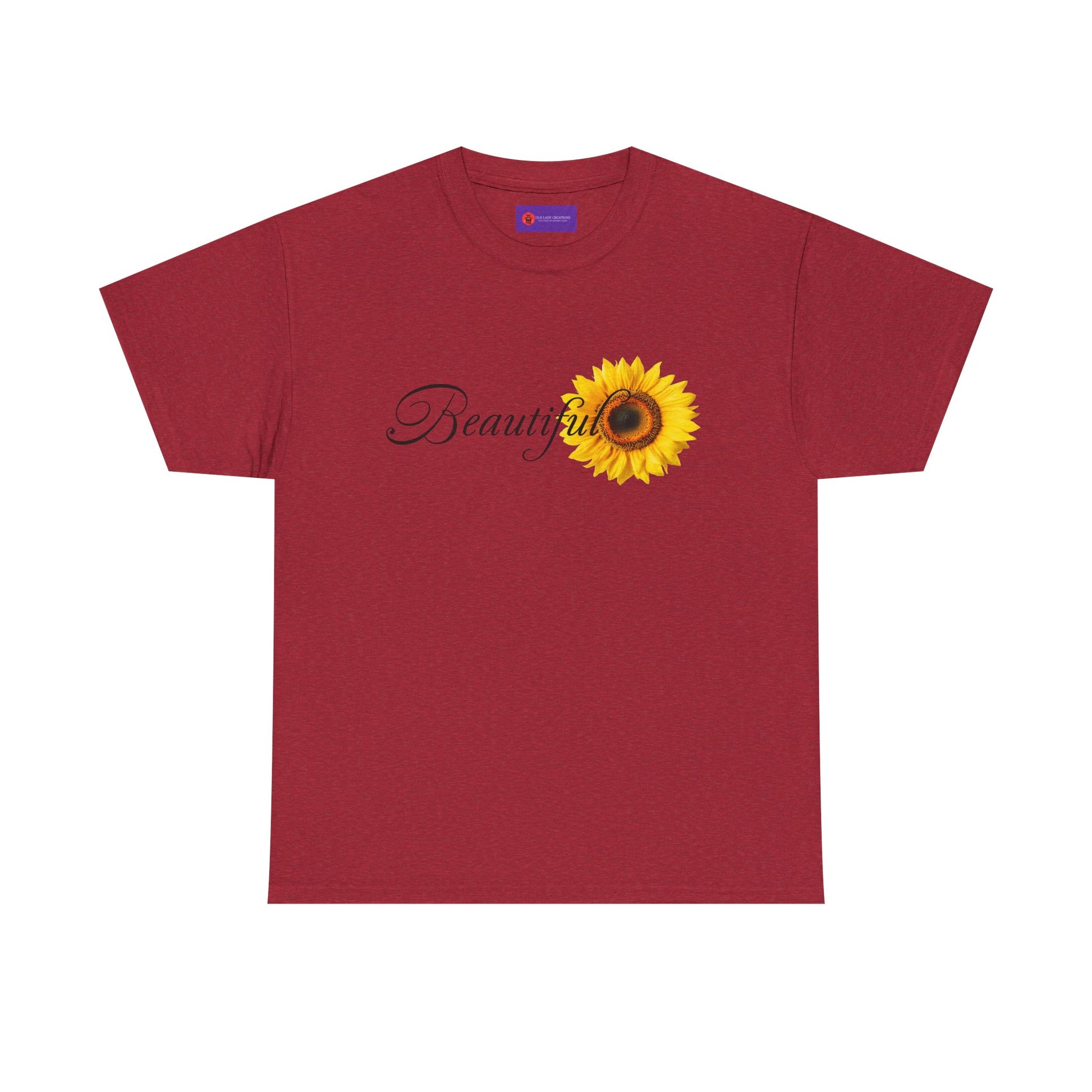 Beautiful Sunflower Unisex Cotton Tee, Nature-Inspired Gift, Casual Outfit, Summer Style, Birthday Gift, Eco-Friendly T-Shirt